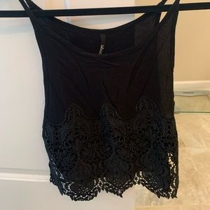 Brand new lulus black lace tank